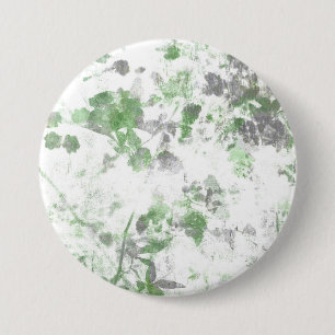 Mengsel van bloempatroon en wandtextuur ronde button 7,6 cm