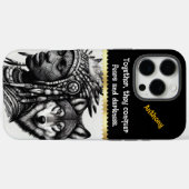 Mengsel van mens-wolfgeest Case-Mate iPhone case (Achterkant (horizontaal))