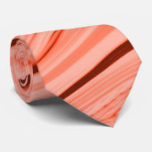 Mengsel van perzik, zalm, helder koraal en roze stropdas (Opgerold)