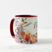 Mengsel van waterverf in het najaar mok (Voorkant links)