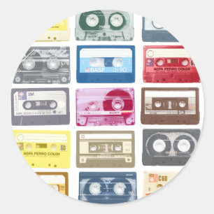 Mengsels grafische ronde sticker