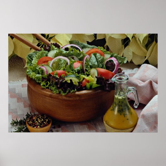 Mengsels van plantensalade poster (Voorkant)