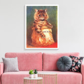 Mengsels van Sweets Cat van Louis Wain Canvas Afdruk (Insitu (Woonkamer))
