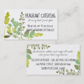 Mengsels van visitekaartje van keukenchef (Voorkant / Achterkant)