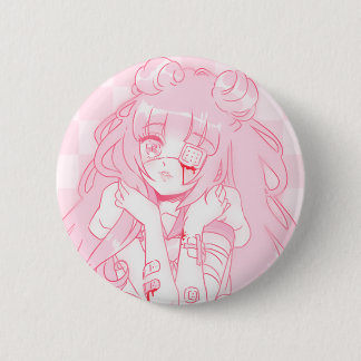 Menhera Girl Badge Ronde Button 5,7 Cm