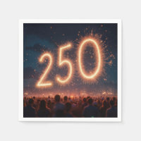 Menigte kijkt naar 250ste verjaardag vuurwerk