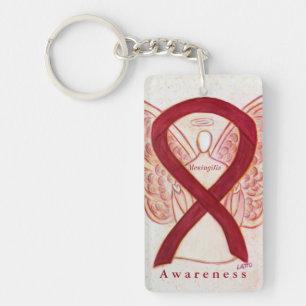 Meningitis Angel Awareness Ribbon Sleutelhanger