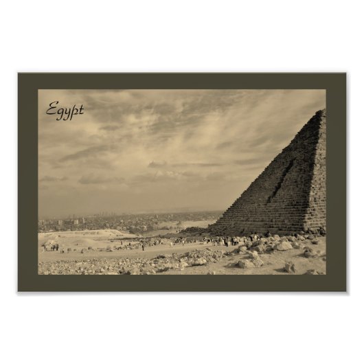 Menkaure Pyramid Foto Afdruk (Voorkant)