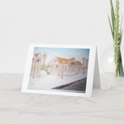 Menlo Park treinstation Kaart (Voorkant)