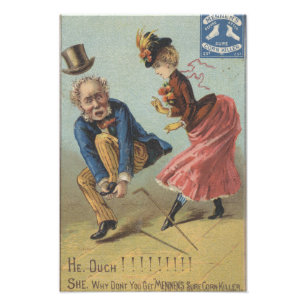 Mennen's Sure Corn Killer Ephemera Foto Print Afdruk