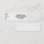 Mennonite Pride Funny Profil Carte Humour (Devant / Derrière)