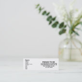 Mennonite Pride Funny Profil Carte Humour (Debout devant)