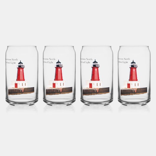 Menominee Noth Pierhead Light peut verre (Recto)