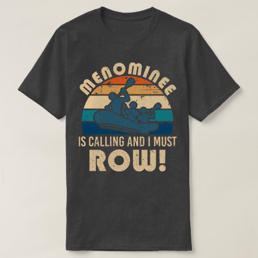 Menominee riviervloed t-shirt (Design voorkant)