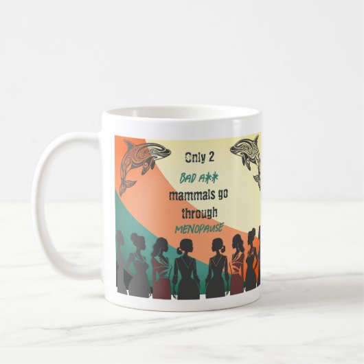 Ménopause café Mug Retro Design (Gauche)