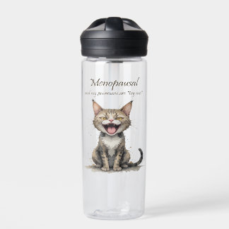 Menopause Humor Stressed Angry Cat Waterfles