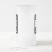 Ménopause (I'm Still Hot) Frosted Glass Beer Mug (Centre)