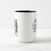 Ménopause noire et blanche Café Mug (Centre)