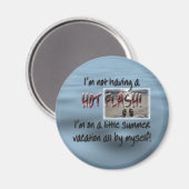 MENopauze Hot Flash Magnet Magneet (Voorkant / Achterkant)