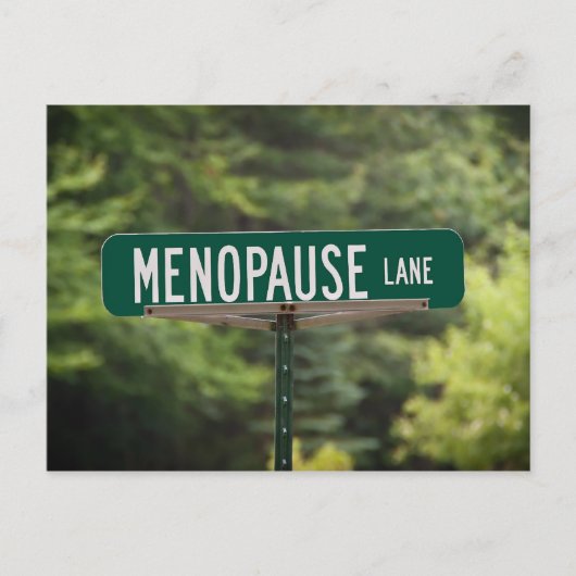 menopauze Lane Briefkaart (Voorkant)