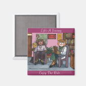 Menopauze magneet met bericht (Voorkant / Achterkant)