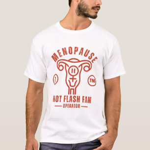 Menopauze opvlieger ventilator operator t-shirt