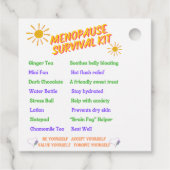 Menopauze Survival Kit Gift Label (Achterkant)