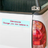 Menopauze: Verander je in. Bumpersticker (Op Truck)