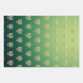 Menora op gradiënt inpakpapier vel (Voorkant 3)