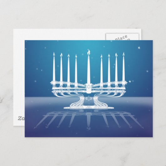 Menorah Briefkaart (Voorkant / Achterkant)