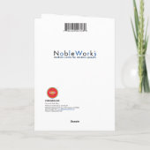 Menorah Cactus Hanukkah Kaart (Achterkant)