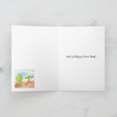 Menorah Cactus Hanukkah Kaart (Binnen)