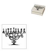 Menorah Candle Rubberstempel (Gestempeld)