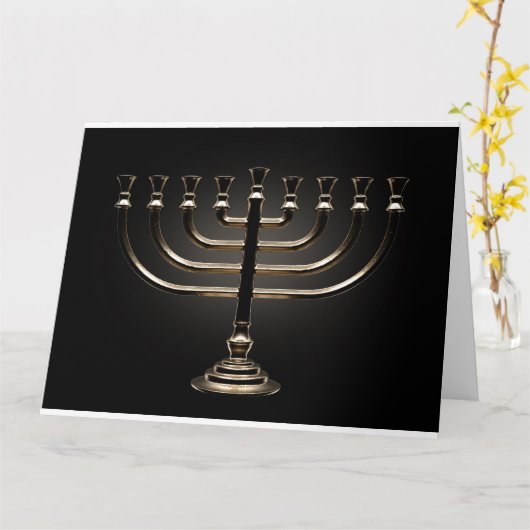 Menorah Casting Kaart (Gele Bloem)