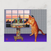 Menorah Cat Briefkaart (Voorkant)