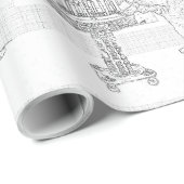 Menorah Cat Coloring Gift Wrap Cadeaupapier (Rol Hoek)