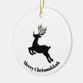 Menorah Deer Silhouette Chrismukkah Ornament (Links)