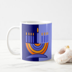 Menorah Design Hanukkah Gift Mokken