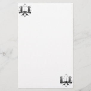 Menorah en Ster Briefpapier