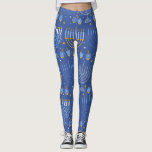 Menorah et Dreidel Leggings<br><div class="desc">Ces adorables leggings hanoukka font un grand cadeau.</div>