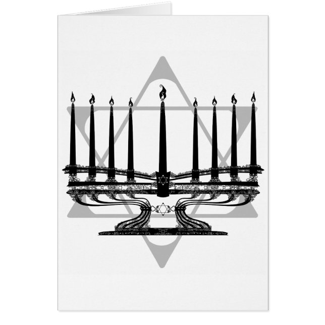 Menorah et étoile (Devant)