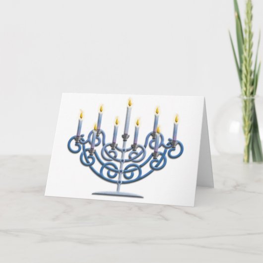 Menorah Feestdagen Kaart (Voorkant)
