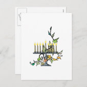 Menorah Feestdagenkaart (Voorkant / Achterkant)