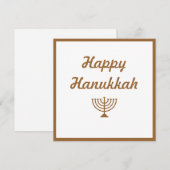 Menorah Feestdagenkaart (Voorkant / Achterkant)