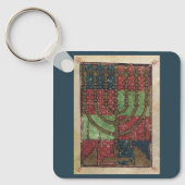  Menorah, Festival van Lights Happy Hanukkah Sleutelhanger (Voorkant)