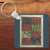  Menorah, Festival van Lights Happy Hanukkah Sleutelhanger (Voorkant)