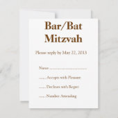 Menorah Flame Bar/Bat mitzvah RSVP (Dos)