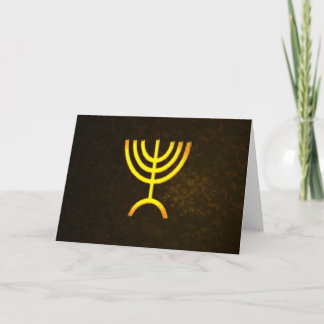 Menorah Flame Feestdagen Kaart