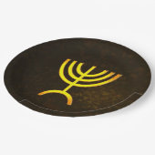 Menorah Flame Papieren Bordje (Gekanteld)