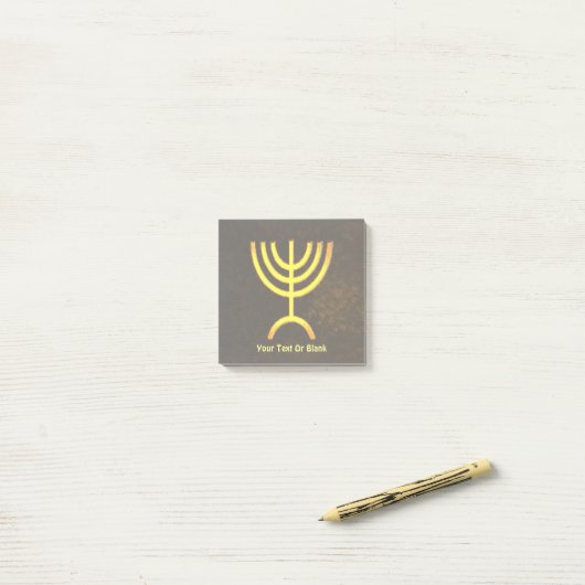 Menorah Flame Post-it® Notes (Op bureau)